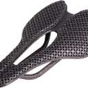 3D Printed Bike Saddle with Full Carbon Fiber for Men/Women - 7 * 9mm Carbon Rails - Adaptive Bicycle Seat for Mountain Road & Gravel Bike