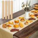 4 Pcs Thanksgiving Charcuterie Paper Table Runner 15 x 48 Inches Disposable Kraft Brown Table Runner Butcher Paper Roll for Dining Birthday Party Weddings and Events
