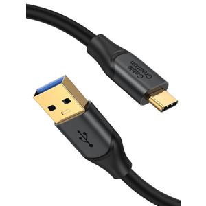 CableCreation USB C to USB A Cable 1FT,USB 3.1 USB 3.2 Gen2 10Gbps USB A to C Data Cable, Android Auto Cord 3A for USB C External SSD MacBook Pro iPad S21, iPhone 16/15 Pro Max Plus,0.3m