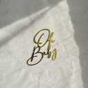Oh Baby Sign Cake Topper, Gold Lettering for Baby Shower, Birthday Party, Wedding, Home Decor