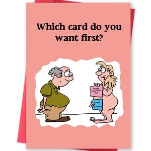 Missonemi Funny Valentines Day Birthday Card Gifts for Husband, Sweet Birthday Greetings Gifts for Someone Special Born on Valentines Day, Happy Vday Cards for Him (MS460)