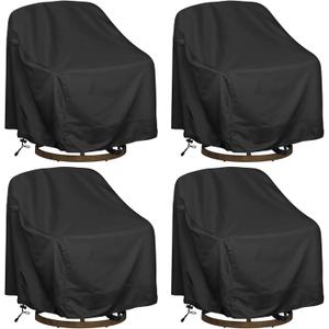 Outdoor Swivel Lounge Chair Cover, Heavy Duty Waterproof Patio Furniture Cover (30" W x 34" D x 38.5" H)