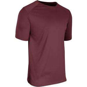 Champro Mens Leader Crew Neck Men's Athletic T-Shirt (X-Large, Maroon)