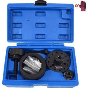 Crankshaft Front Oil Seal Installer & Removal Kit, Compatible With BMW N40 N42 N45 N46 N52 N53 N54, With Carrying Case & Gloves
