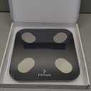 FitTrack Dara Smart BMI Digital Scale - Measure Weight and Body Fat - Most Accurate Bluetooth Glass Bathroom Scale (Black)