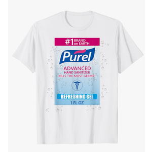 Hand Sanitizer Last Minute Funny Halloween Costume T-Shirt, Size L