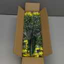 Grunyia Outdoor Artificial Flowers UV Resistant & Fade Proof, 12 Pack Realistic Fake Flowers for Garden, Patio, Lawn Decor - Weatherproof Plastic Plants(Yellow)