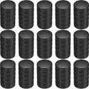 Wettarn 20 Pcs Foam Ice Hockey Pucks Indoor Knee Hockey Pucks with Mesh Bag for Kids Adults Practicing and Classic Training Official Regulation Diameter 3" (Black)