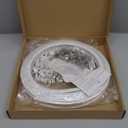 Curved Ceiling Curtain Track Bendable Mount for Curtain Rail Bunk Bed Bay Window Room Divider Flexible Straight (White,8 m/ 26 ft)