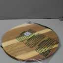 11.5 Inches Candle Holder Tray Home Decor, Round Wood Tray for Coffee Table, Small Wooden Serving Decorative Trays for Home