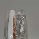 Pore Vacuum, USB Rechargeable Blackhead Remover Vacuum, 3 Levels Adjustable Pore Vacuum Blackhead Remover, with 5 Suction Power, 6 Probes, Face Vacuum Pore Cleanser for Women & Men-White