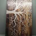 Tree of Life Canvas Wall Art for Living Room - Modern Pictures Wall Art for Office - Bedroom Wall Decor Above Bed Size 29" x 59" (White Brown)