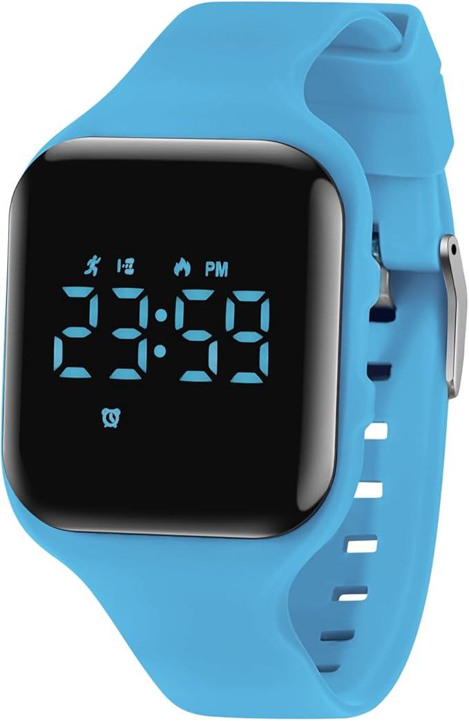 A ALPS Kids Watches for Girls Boys Digital Sport Watch with Step Counter Pedometer Vibration Alarm Clock, No App Waterproof Fitness Tracker Kids Watch Boys Girls Teens Students Ages 516