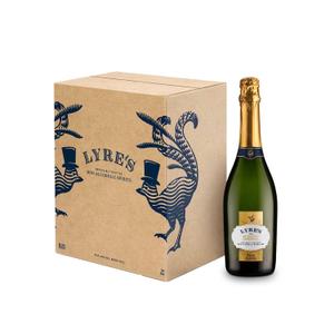 Lyre's Classico Grande Case, Non Alcoholic Sparkling Wine, Award-Winning Alcohol Free Wine with Only 1.1g Sugar per Fl Oz, Premium Zero Alcohol Drink for Mocktails & Special Occasions (25.4 Fl Oz x 6) (BBE 11/26)