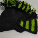 YEKEYI Wig Beard Hats Funny Knit Hat Handmade Winter Beard Facemask Roman Knights Wig Beanie Hat