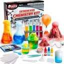 Playz Extreme Chemistry Set – 52 Unique Experiments, Science Kits for Kids Age 812, Lab Gear, Volcano Project, Learning Tools, Fair Activity, Discovery Gift, STEM Toys for Boys and Girls