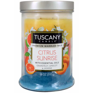 Tuscany Pumpkin Spice, Citrus Sunrise, Lemon Sugar Cookie Candle 3 Pack