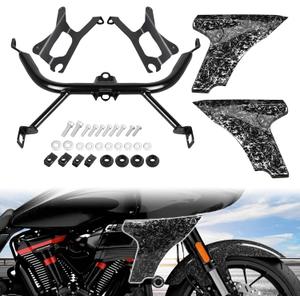 AUFER Motorcycle Side Fairing Panel Support Bracket Kits Compatible With For Touring CVO Road Glide FLTRXSE ST FLTRXSTSE 2023-2024 Fairing Spoilers Cover Support Bracket Accessories