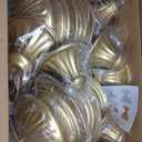 Gold Compote Vases for Centerpieces: 6.5 Inch, Set of 10