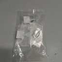 QCAA Single Small Sliding Window Security Lock, Aluminum, White Coated, 4 Pack, Made in Taiwan