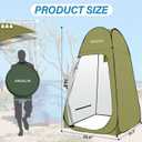 AKOZLIN Portable Pop Up Shower Tent Instant Privacy Dressing Changing Tent Outdoor Shower Room Camp Toilet Tent,  6.2ft High-39.4"width