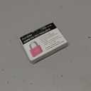 Puroma Lock Keyed Padlock, 2 Pack Aluminum Locks with 3 Keys Alike, 7/8 Inch Locker Lock 43mm Small Padlocks for Gate, Fence, Shed, Toolbox, School Gym Locker (Pink)