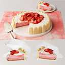 Goiio 300 Pieces Cake Slice Plastic Containers, 4.33 Inches Hinged Lid Cheese Cake Container, for Home, Bakery and Cafe