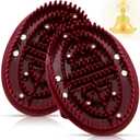 2 Pcs Meridian Massage Brush Magnetic Full Body Meridian Brush Beauty Salon Massage Tools for Full Body SPA Massager Relaxation(Brown)