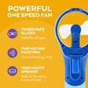 O2COOL Elite Battery Powered Handheld Water Misting Fan (Blue)