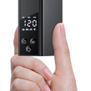 Mini Electric Bike Pump,120PSI Air Pump with Gauge, Auto Stop, Bicycle Pump Portable Rechargeable with Presta and Schrader Valve for Bike, E-Bike