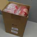 Domensi 6 Pcs Valentine's Day Vases Decor Valentines Table Centerpiece Heart Galvanized Metal Milk Can Jug Vase for Flowers Utensil Holder Jar Pot for Kitchen Home Wedding Galentines Party Decorations