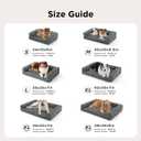 Bedsure ComfyFleece Orthopedic Dog Bed for Small Dogs, Waterproof Memory Foam Small Pet Beds with Sides, Non-Slip Bottom and Egg-Crate Foam Medium Dog Couch Sofa with Washable Corduroy Cover, Grey