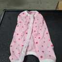 Dog’s Recovery Suit Post Surgery Shirt for Puppy, Wound Protective Clothes for Little Animals(Pink Stars-M)