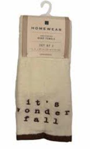 Homewear Hand Towels Set Of 2 15x25 2 Pack