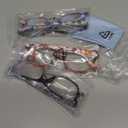 CLASAGA Progressive Multifocus Reading Glasses for Women, Pattern Print Blue Light Block Stylish Ladies Computer Readers (Pattern Design-2) 3 counts