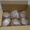 Woho Amber Tealight Candle Holder Set of 6, Tea Lights Candle Holder for Wedding Table, Glass Candle Holders Bulk for Home Decor