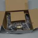 (1 Pack) Keyed Alike Front Door Lever Lockset with Single Cylinder Deadbolt Combination Set, Wave Style Lever, Front Door/Exterior Door Knob with Lock and Deadbolt, Classic Matte Black Finished