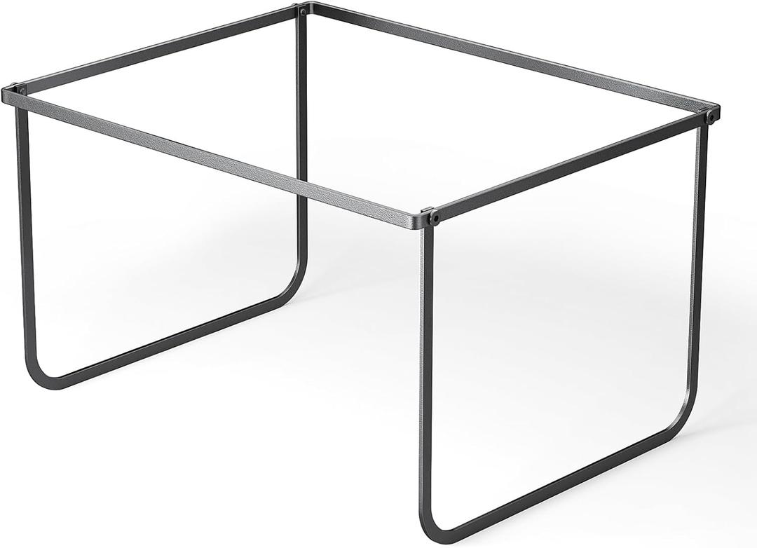 Legal and Letter Size Hanging File Folder Frame,Hanging File Folder Holder for Desktop Organizer,Metal Rack for Filing Cabinet and File Drawer,12.4 Wide x 15.3 Long x 9.4" Height,Black