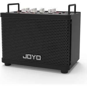 JOYO 15W Portable Guitar Amp Combo | 9 Preamp Models + Looper, Drum Machine, Modulation, Delay & Reverb | Rechargeable Battery | Digital Modeling | for Practice, Solo & Small Gigs (DC-15S) (Black)