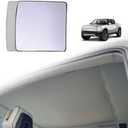 BestEvMod for Rivian R1T Foldable Roof Sunshade 2 Layer Accessories,Sunroof Reflective Covers Blocks Glare Blocks UV Rays Heat & Sun Protection Compatible with Rivian R1T 2022 2023 Accessories (Grey)