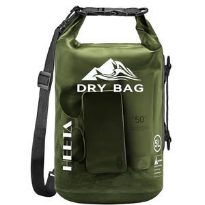 HEETA Waterproof Duffel Bag Motorcycle Dry Bag Backpack, 40L Extra Large Rolltop Travel Duffle Bags with Straps & Handles for Kayaking Rafting Boating Canoeing Camping Gym Beach Cruise Ship