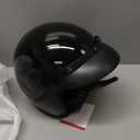 3/4 Open Face Retro Motorcycle Helmet Vespa Helmet Vintage Helmet for Vespa Motorbike Casco, Moped, Cruiser, Bobber, and Chopper - DOT Approved (XX-Large, Light Black)