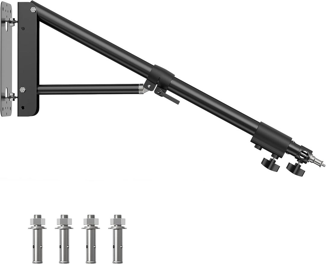 Ring Light Mount - Wall Mount Triangle Boom Arm 4.3ft/130cm Wall Stand Tirpod Support 180Flexible Rotation for Studio Video Light, Monolight, Photography, Softbox, Reflector (4.3Ft) Ring Light Mount - Wall Mount Triangle Boom Arm 4.3ft/130cm Wall Stand Tirpod Support 180Flexible Rotation for Studio Video Light, Monolight, Photography, Softbox, Reflector (4.3Ft)