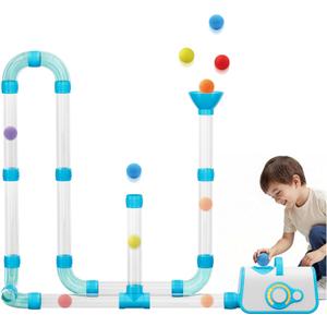 Upgraded STEM Toys for Kids Ages 3+, DIY Airflow Building Toys with 20 Foam Balls, Up to 7 Hours Playtime, Learning Toys Gifts for Kids Boys Girls
