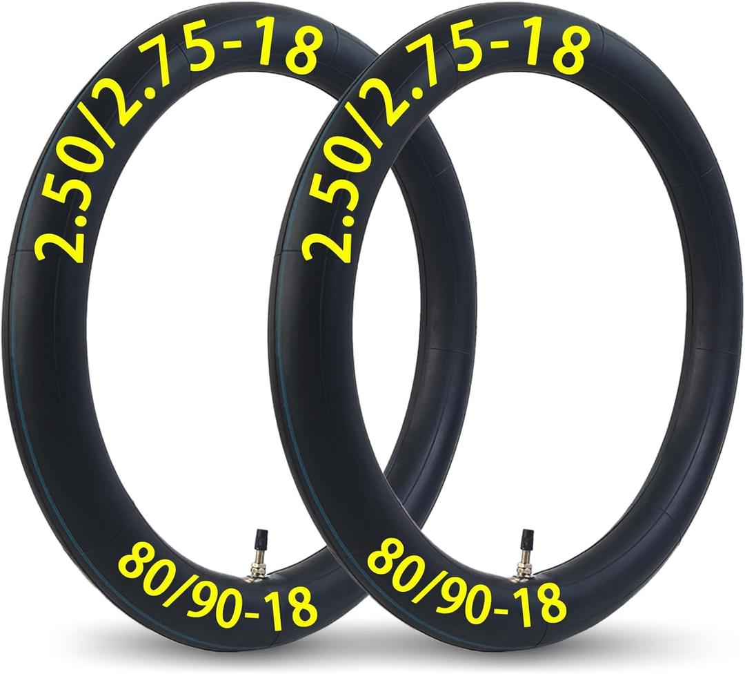 2-Pcs 2.50-18 2.75-18 Inner Tube 2.50/2.75-18 Tube for 80/100-18 80/90-18 90/90-18 Dirt Bike