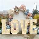 4FT [Love] Letter Lights/neon Lights/Marquee Lights/Number Lights, Romantic Wedding Engagement and Proposal Anniversary Illuminated Decorations for Party Decoration 