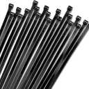 Heavy Duty Zip Cable Ties - 10Inch | Self-Locking Nylon Wire Ties | Releasable & Adjustable | Indoor/Outdoor Use | Tensile Strength Nylon Cable Ties - Pack of 100