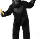 Spooktacular Creations Halloween Gorilla Costume, Adult Men Ape Costume for Halloween Dress Up Cosplay Themed Party (Medium)