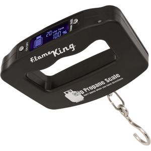 Flame King Propane Tank Digital Scale for 5LB, 10LB, 20LB, 30LB, 40 LB Propane Tanks, (Black)