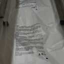 TEMI Long Computer Desk Folding Table - No Assembly, Compact 55.1" Foldable Desk with Power Outlets & USB Charging Port, Portable Lagre Office Desk, Ideal Large Study Table for Narrow Spaces, White Ash